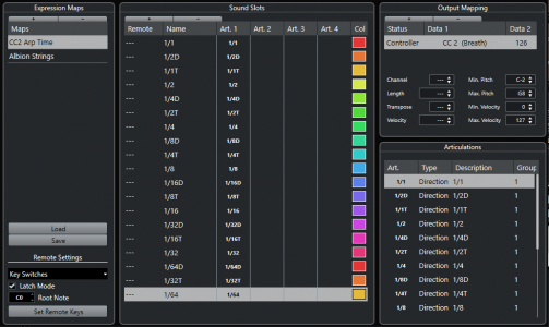 Expression Maps with CC Values