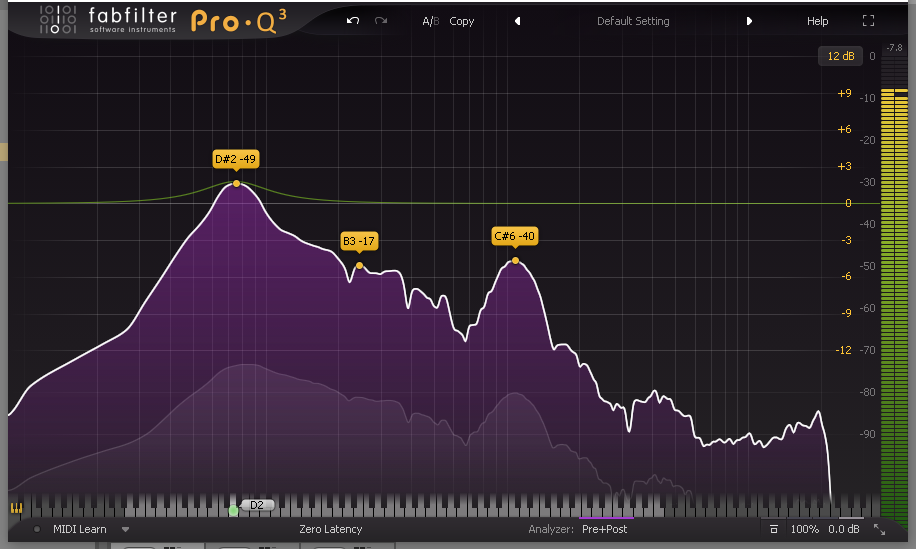 Pro Q3 on Kickdrum