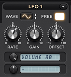 LFO1 Modulating Volume (Tremolo)