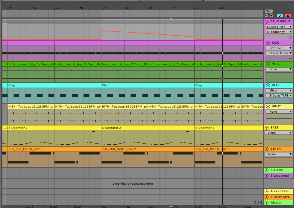 High Pass Filter on Drum Group