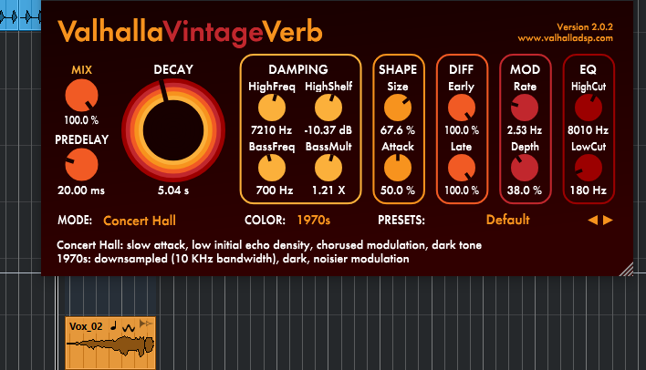 Reverse Vocal Reverb