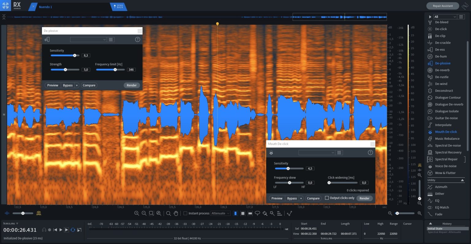 Izotope RX Advanced Audio Restoration Software