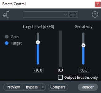 Izotope RX Automatic Breath Removal