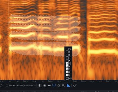 Selecting Harmonics with Izotope RX