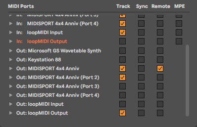 Two LoopMIDI Virtual Ports to prevent feedback