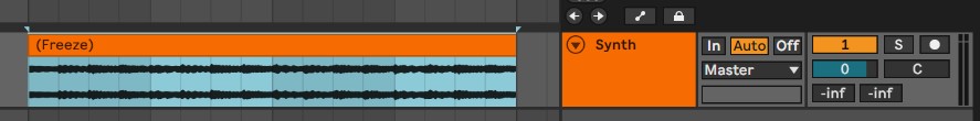 A flattened Track in Ableton
