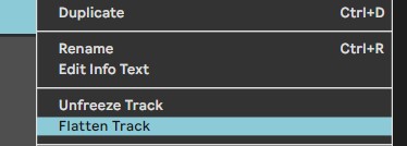 Ableton Flatten Track