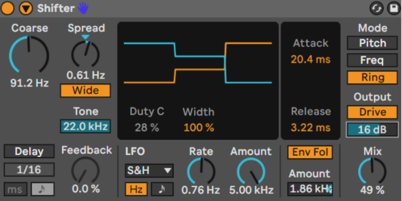 Shifter Audio Effect Random Modulation