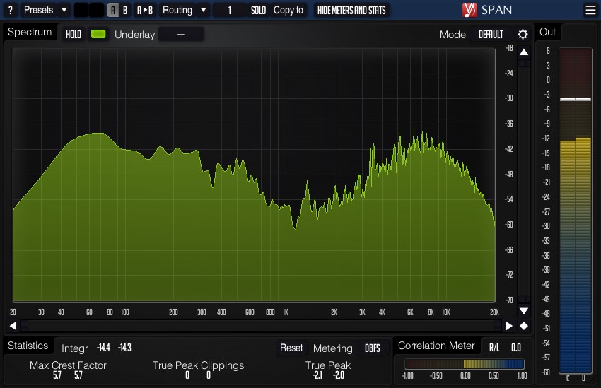 Voxengo Span Free Spectrum Analyzer Plugin