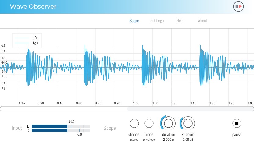 Wave Obserber Free Oscilloscope Plugin