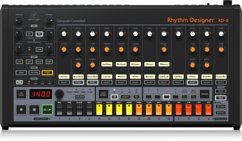 Behringer RD8 Analog Drum Computer