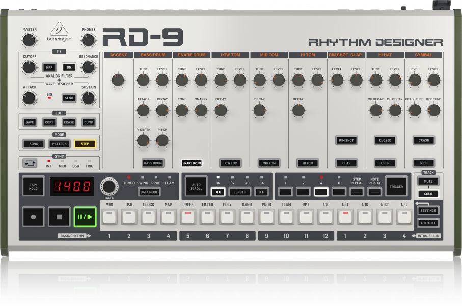 Behringer RD9 analog drum machine