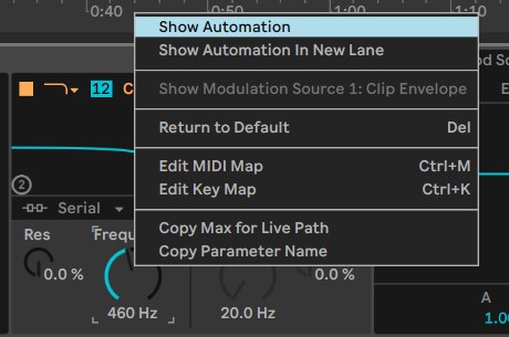 Ableton Live Show Automation